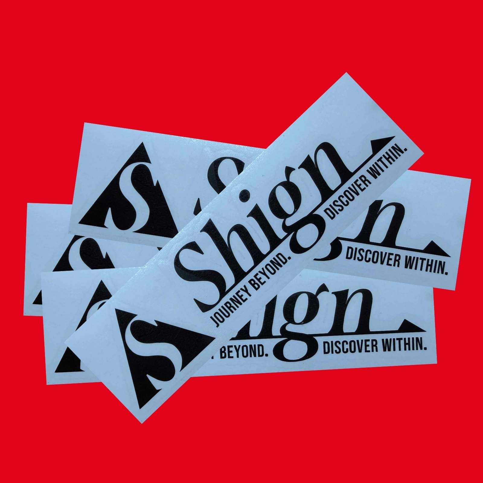 Shignの公式オープンを記念して、今Journey Lightを購入いただいた方に、Shignオリジナルカッティングステッカーをプレゼント。